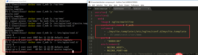 docker-compose中volumes的问题